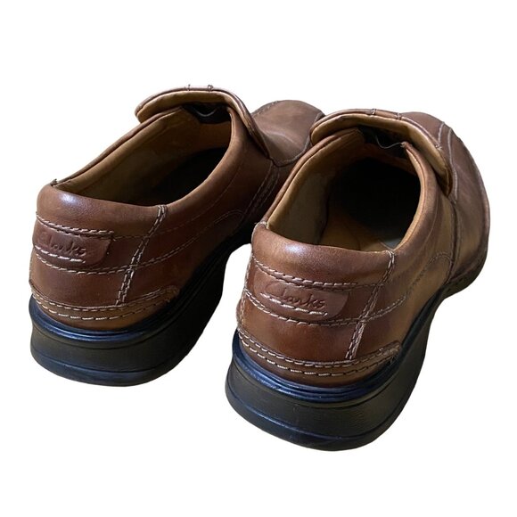 Clarks Collection Mens Escalade Step Loafer Shoe Size 8.5 Tan Brown - Picture 3 of 8